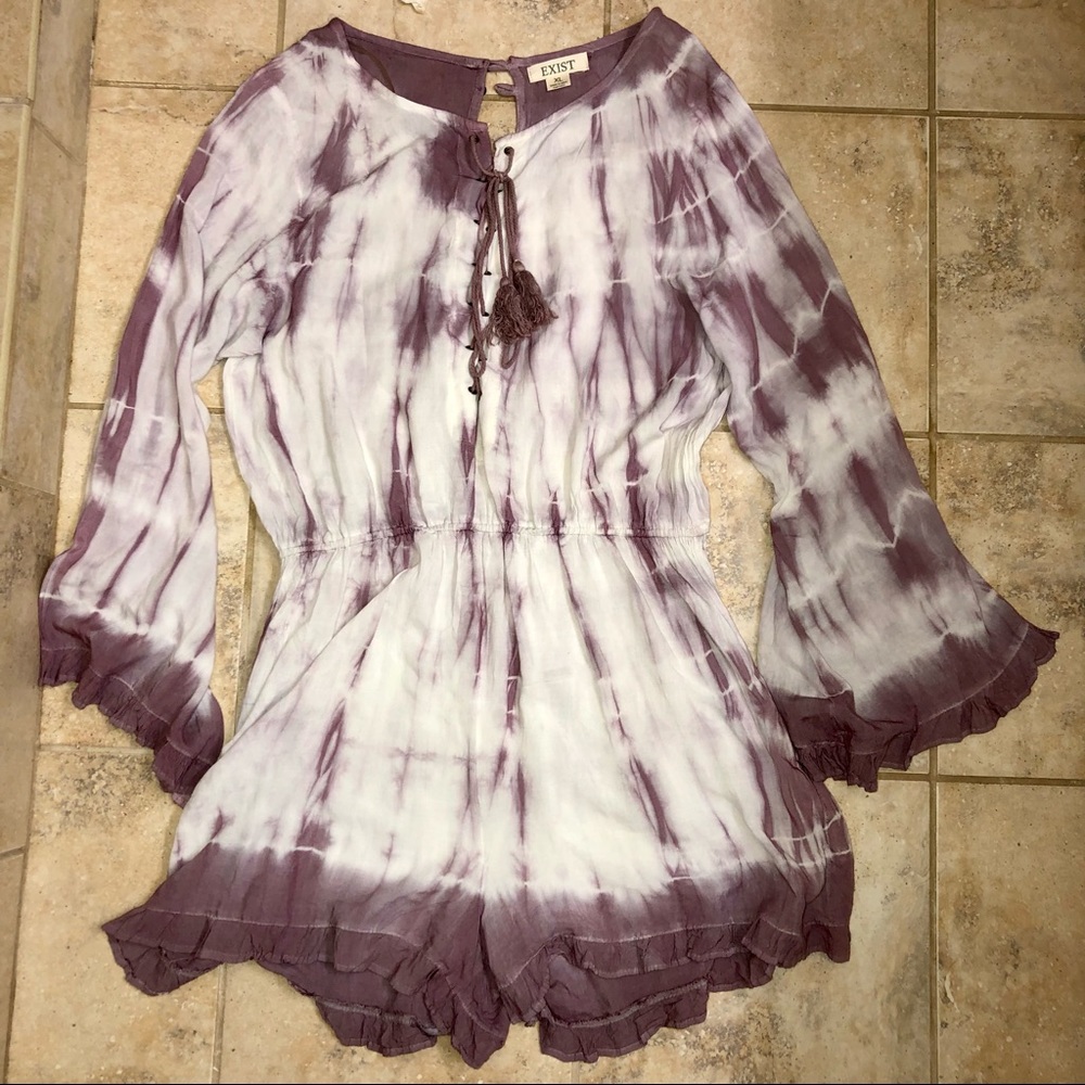 Exist romper tie dye